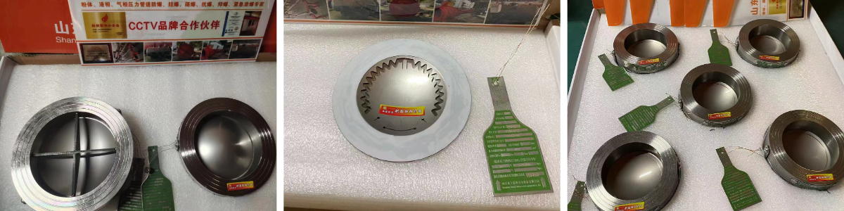 Disque de rupture à action inverse