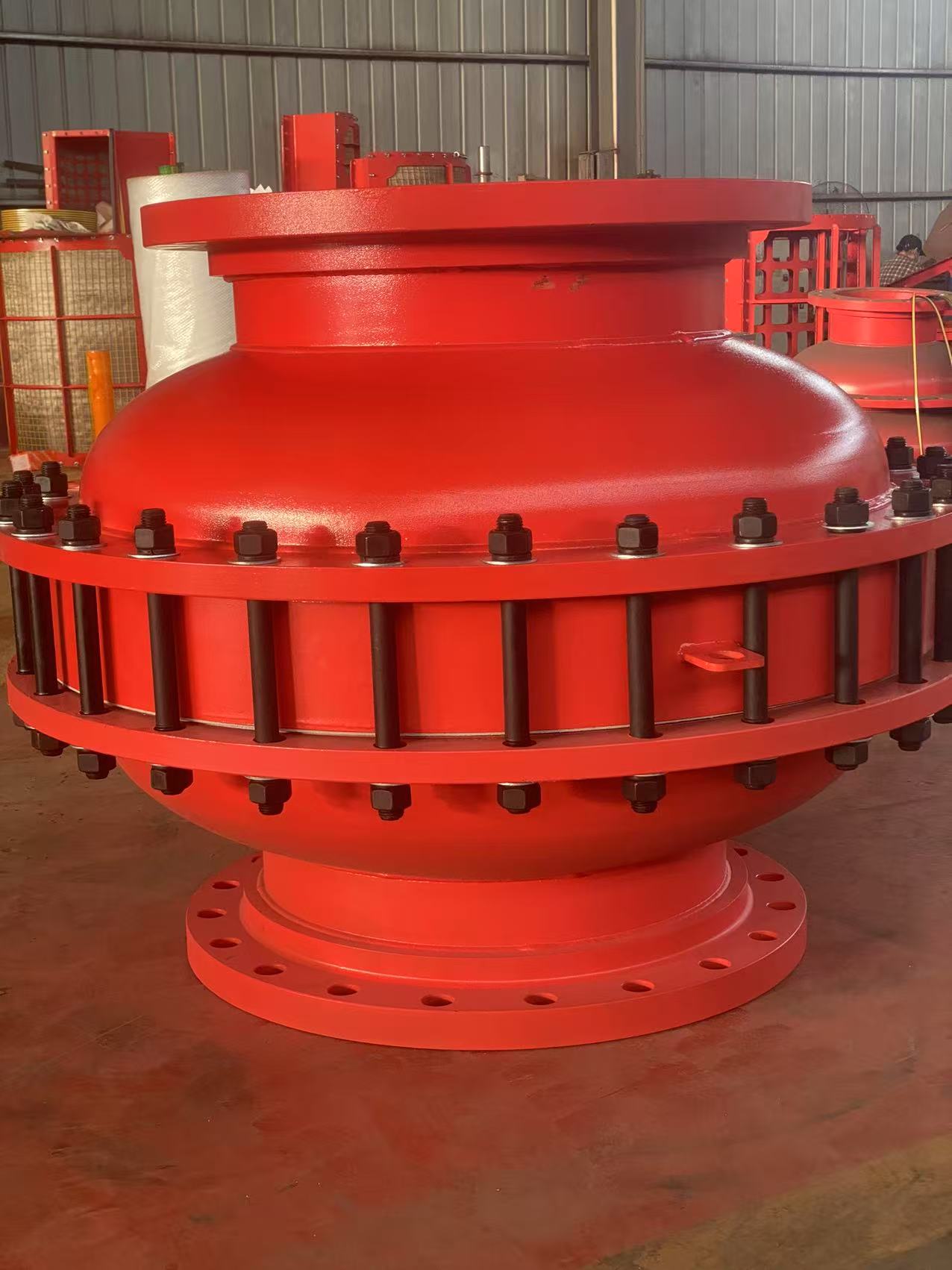 مانع اللهب مع ضغط مدمج