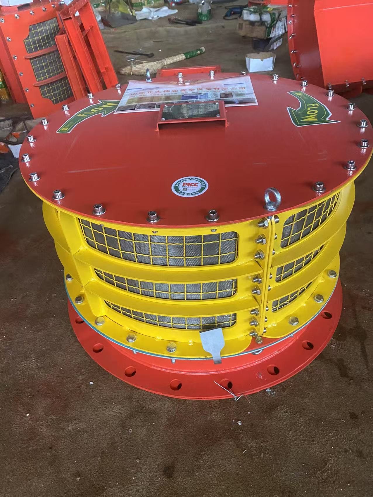 صمام تهوية منخفض الضغط بدون لهب للأوعية الضعيفة