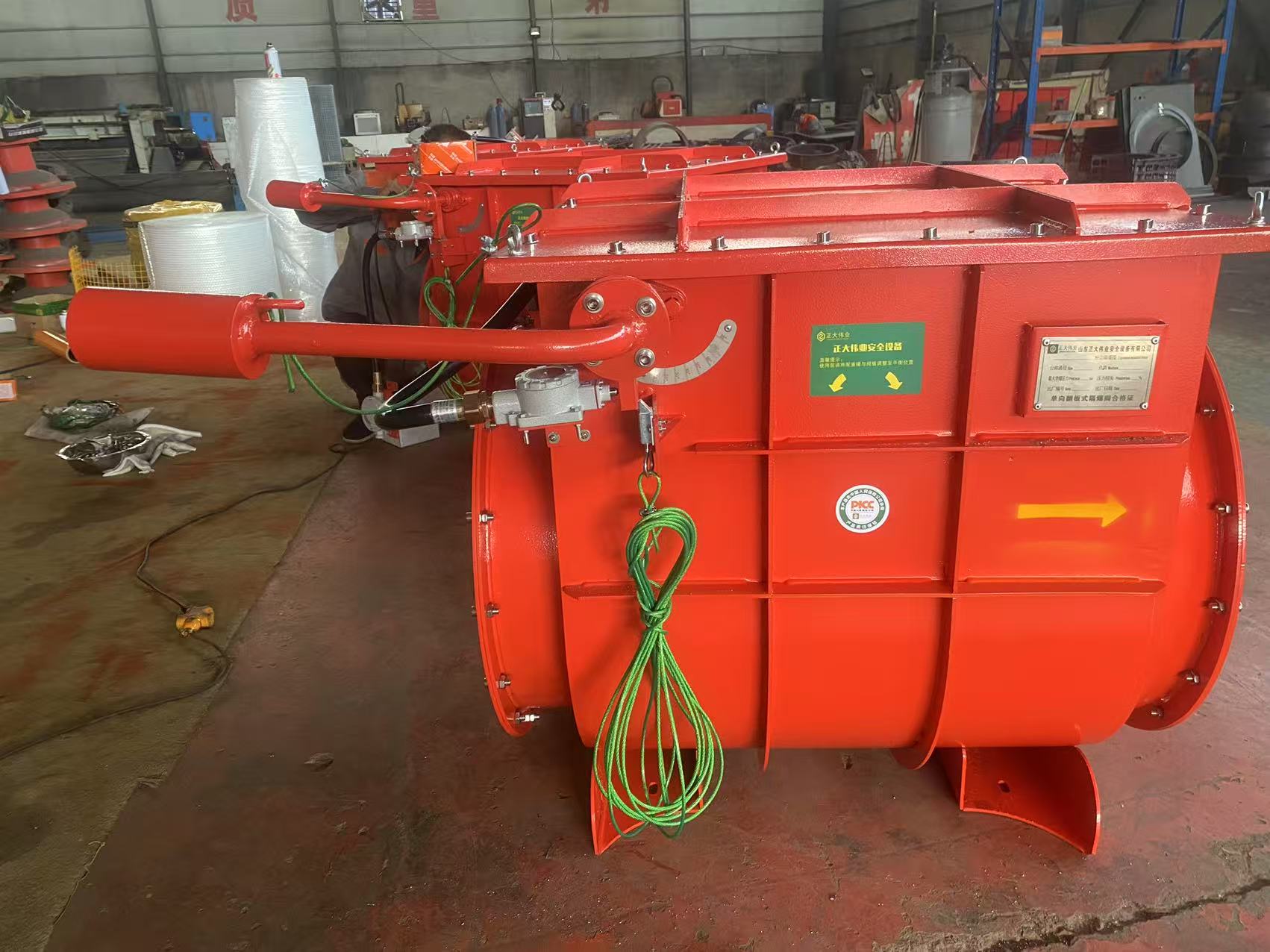 Explosion Decoupling Flap Valve