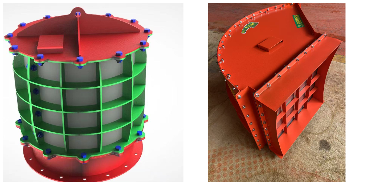 فتحة تهوية مدمجة بدون لهب